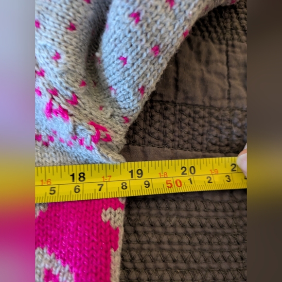 POL M Sweater with Reindeer And Snowflakes - Picture 6 of 10